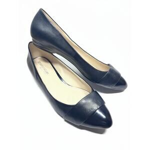 Naturalizer Maxwell  black leather Cap Toe Ballet Flats new, size 8